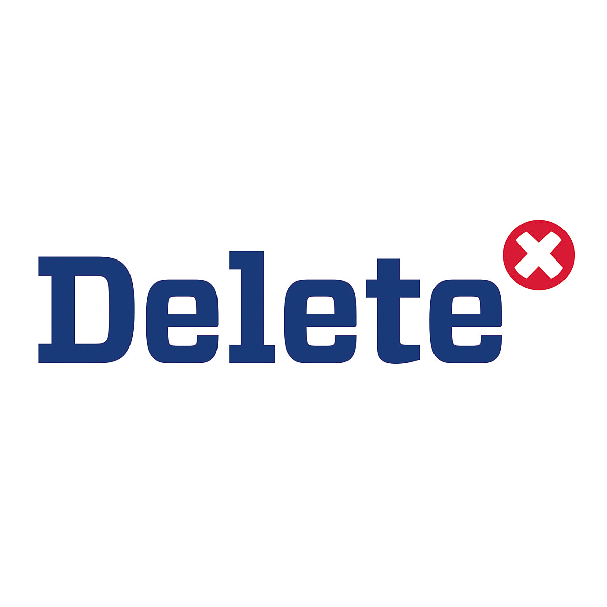 Delete logo