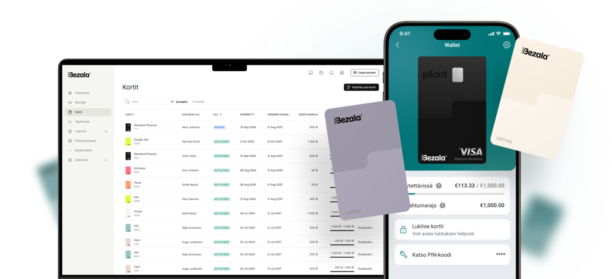 Bezala card yrityskortti 2