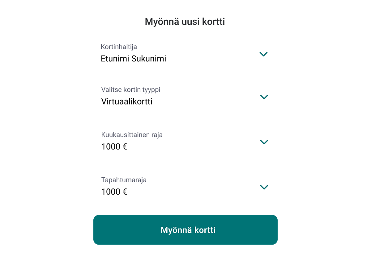 Bezala card hallinnointi 12