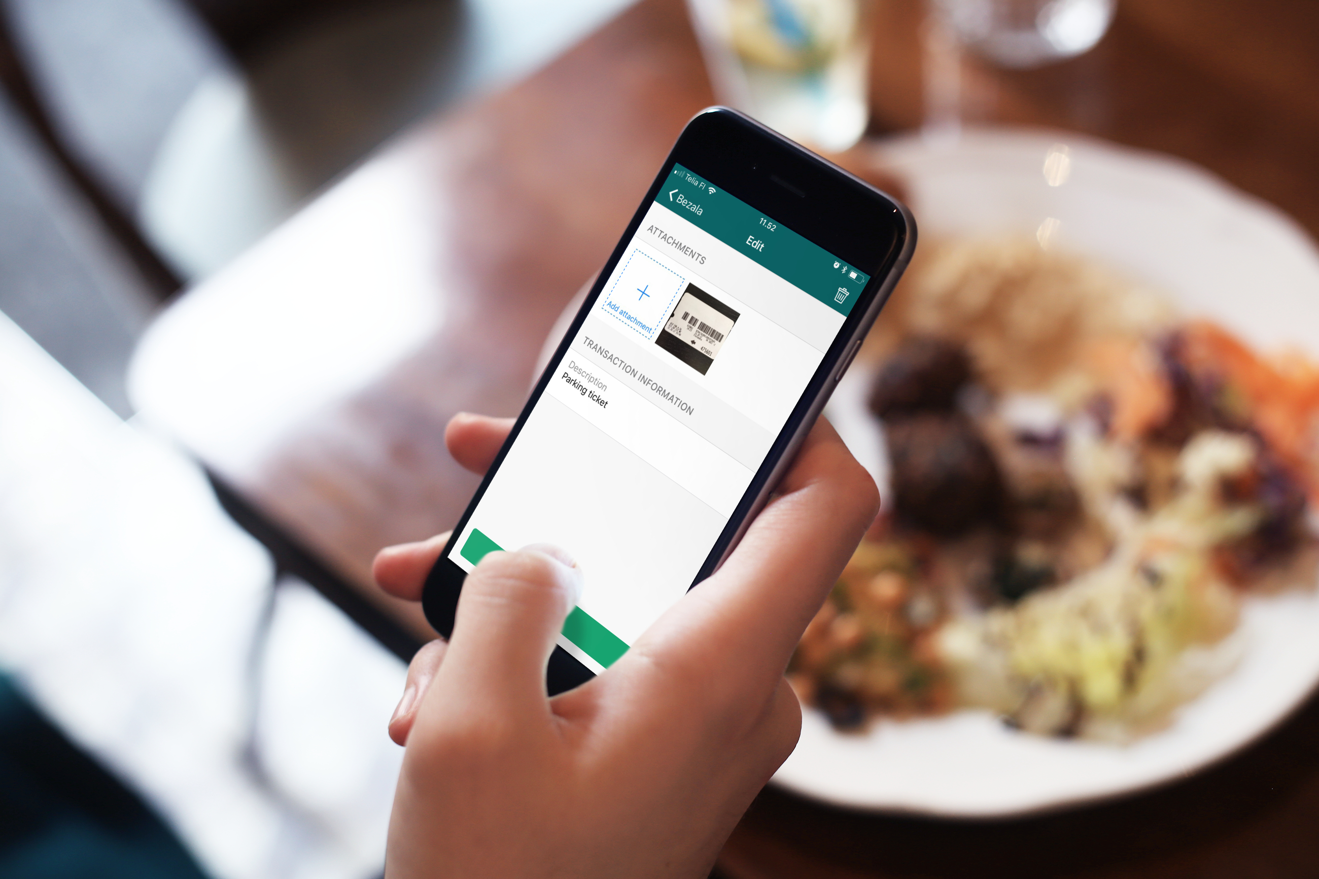 Taking a picture of food with iphone 6